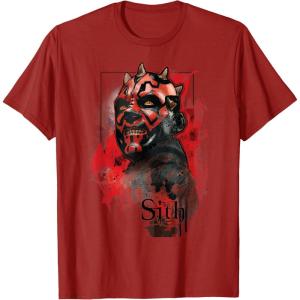 imageStar Wars Darth Maul Sith TShirt TShirtCranberry Red
