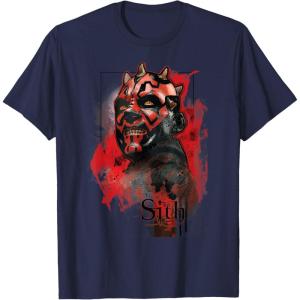 imageStar Wars Darth Maul Sith TShirt TShirtNavy Blue