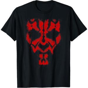 imageStar Wars Darth Maul Spray Paint Face TShirtBlack
