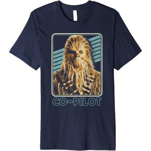 imageStar Wars Han Solo Movie Chewie CoPilot Premium TShirt Premium TShirtNavy Blue