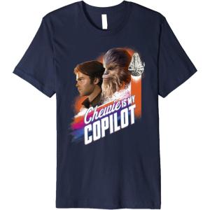 imageStar Wars Han Solo Movie Copilot Color Pop Premium TShirt Premium TShirtNavy Blue