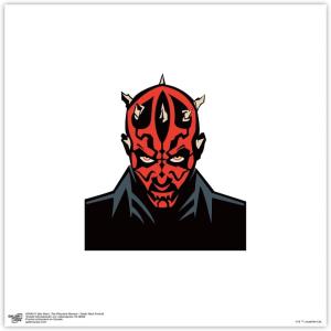 imageTrends International Gallery Pops Star Wars The Phantom Menace  Darth Maul Portrait Wall Art 12quot x 12quot Gallery Pops Wall Art Black Framed VersionUnframed Version