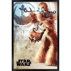imageTrends International Star Wars A New Hope  Chewy Wall Poster 34L x 224W Premium Unframed VersionBlack Framed Version