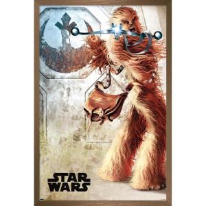 imageTrends International Star Wars A New Hope  Chewy Wall Poster 34L x 224W Premium Unframed VersionBronze Framed Version