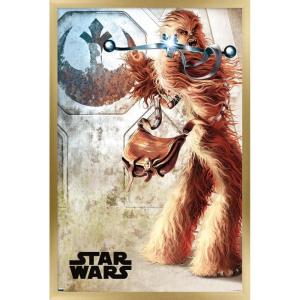 imageTrends International Star Wars A New Hope  Chewy Wall Poster 34L x 224W Premium Unframed VersionGold Framed Version