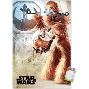 imageTrends International Star Wars A New Hope  Chewy Wall Poster 34L x 224W Premium Unframed VersionPremium Poster  Mount Bundle