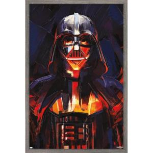 imageTrends International Star Wars ObiWan Kenobi  Darth Vader Painting Wall Poster 22375quot x 34quot Premium Unframed VersionBarnwood Framed Version