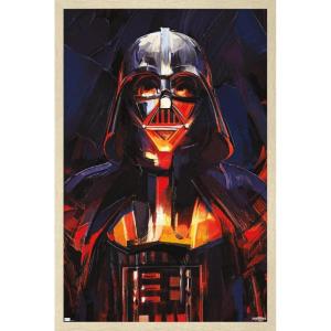 imageTrends International Star Wars ObiWan Kenobi  Darth Vader Painting Wall Poster 22375quot x 34quot Premium Unframed VersionBlonde Framed Version