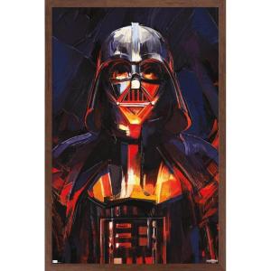 imageTrends International Star Wars ObiWan Kenobi  Darth Vader Painting Wall Poster 22375quot x 34quot Premium Unframed VersionMahogany Framed Version