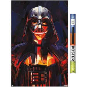 imageTrends International Star Wars ObiWan Kenobi  Darth Vader Painting Wall Poster 22375quot x 34quot Premium Unframed VersionPremium Poster  Clip Bundle