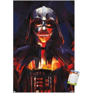 imageTrends International Star Wars ObiWan Kenobi  Darth Vader Painting Wall Poster 22375quot x 34quot Premium Unframed VersionPremium Poster  Mount Bundle