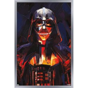 imageTrends International Star Wars ObiWan Kenobi  Darth Vader Painting Wall Poster 22375quot x 34quot Premium Unframed VersionSilver Framed Version