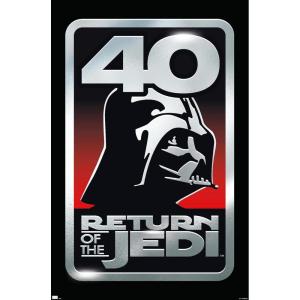 imageTrends International Star Wars Return of the Jedi  40th Vader Logo Wall Poster 34L x 224W Premium Unframed VersionPremium Unframed Version