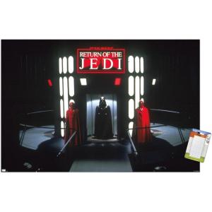 imageTrends International Star Wars Return of the Jedi  Vader and Royal Guard Wall Poster 34L x 224W Premium Unframed VersionPremium Poster  Mount Bundle
