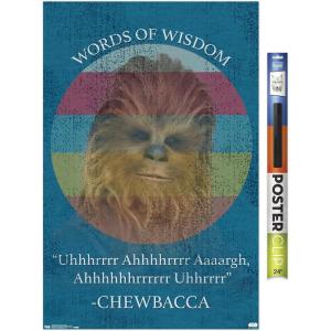 imageTrends International Star Wars Saga  Chewbacca Quote Wall Poster 22375quot x 34quot Premium Unframed VersionPremium Poster  Clip Bundle