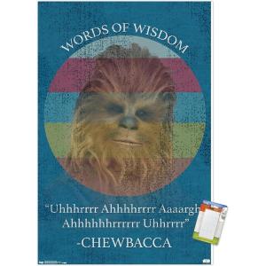 imageTrends International Star Wars Saga  Chewbacca Quote Wall Poster 22375quot x 34quot Premium Unframed VersionPremium Poster  Mount Bundle