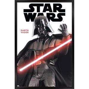 imageTrends International Star Wars Saga  Darth Vader Feature Series Wall Poster 34L x 224W Premium Unframed VersionBlack Framed Version