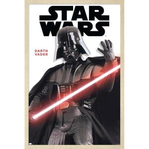 imageTrends International Star Wars Saga  Darth Vader Feature Series Wall Poster 34L x 224W Premium Unframed VersionBlonde Framed Version