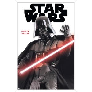 imageTrends International Star Wars Saga  Darth Vader Feature Series Wall Poster 34L x 224W Premium Unframed VersionWhite Framed Version
