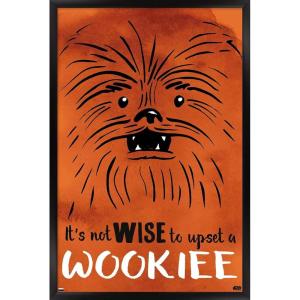 imageTrends International Star Wars Saga  Upset A Wookiee Wall Poster 34L x 224W Premium Unframed VersionBlack Framed Version