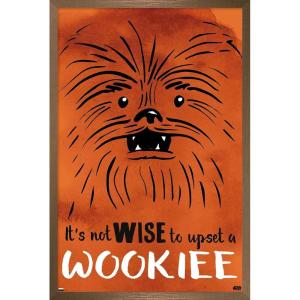 imageTrends International Star Wars Saga  Upset A Wookiee Wall Poster 34L x 224W Premium Unframed VersionBronze Framed Version
