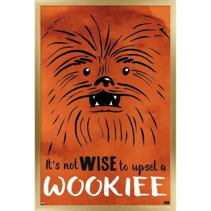 imageTrends International Star Wars Saga  Upset A Wookiee Wall Poster 34L x 224W Premium Unframed VersionGold Framed Version