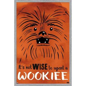 imageTrends International Star Wars Saga  Upset A Wookiee Wall Poster 34L x 224W Premium Unframed VersionGray Framed Version