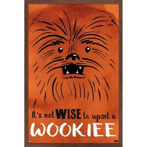 imageTrends International Star Wars Saga  Upset A Wookiee Wall Poster 34L x 224W Premium Unframed VersionMahogany Framed Version