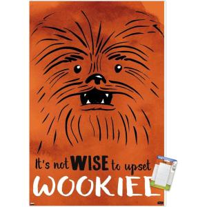 imageTrends International Star Wars Saga  Upset A Wookiee Wall Poster 34L x 224W Premium Unframed VersionPremium Poster  Mount Bundle