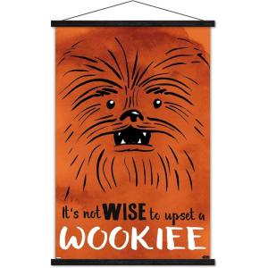 imageTrends International Star Wars Saga  Upset A Wookiee Wall Poster 34L x 224W Premium Unframed VersionPremium Print and Black Hanger Bundle