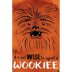 imageTrends International Star Wars Saga  Upset A Wookiee Wall Poster 34L x 224W Premium Unframed VersionPremium Unframed Version
