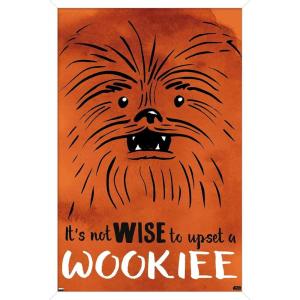 imageTrends International Star Wars Saga  Upset A Wookiee Wall Poster 34L x 224W Premium Unframed VersionWhite Framed Version