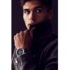 imageCitizen EcoDrive Mens Star Wars Mandalorian Watch Brown Nylon and Leather Watch Stainless Steel 3Hand Date Luminous 44mm Model AW141105W