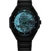 imageCitizen Mens EcoDrive Star Wars Death Star Black IP Stainless Steel Watch 3Hand Luminous41mm Model BJ653950W