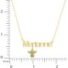 imageDisney Star Wars Grogu Custom Jewelry  14k Flash Plated and Sterling Silver Name Necklace Personalized  Grogu Custom Pendant Choose colorGold Plated