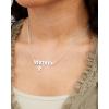 imageDisney Star Wars Grogu Custom Jewelry  14k Flash Plated and Sterling Silver Name Necklace Personalized  Grogu Custom Pendant Choose colorSilver