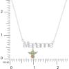 imageDisney Star Wars Grogu Custom Jewelry  14k Flash Plated and Sterling Silver Name Necklace Personalized  Grogu Custom Pendant Choose colorSilver