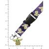 imageDisney Star Wars The Mandalorian Lanyard and Retractable Badge Reel Set Grogu Print Lanyard with Matching Badge Reel ID Key Holder
