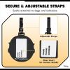 imageFUL Star Wars The Mandalorian 2Piece Suitcase ID Tag Set with Adjustable Straps Grogu and Mando Multi One SizeGrogu and Mando
