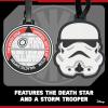 imageFUL Star Wars The Mandalorian 2Piece Suitcase ID Tag Set with Adjustable Straps Grogu and Mando Multi One SizeStorm Trooper and Death Star