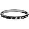 imageJewelili Star Wars Fine Jewelry Dark Armor Womens Bangle 910 CtTw Black Diamonds Silver with Black Rhodium