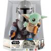 imageMattel Star Wars Clan of Two The Mandalorian Plush Set with 11inch Mandalorian Soft Doll Smaller Detachable Grogu Figure ampamp Sound Feature