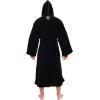 imageSTAR WARS Darth Vader Hooded Bathrobe for MenWomen  Soft Plush Spa Robe for Adults  Lightweight Fleece Shower Robe With Belted Tie  One Size Fits Most Adults