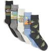 imageSTAR WARS Mandalorian Mens 5 Pack Crew Socks Grey Assorted 1013 9K0226