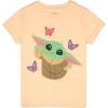 imageSTAR WARS The Mandalorian Grogu Baby Yoda Girls 4Piece Set 4Pack Short Sleeve TShirt Bundle Set for Kids and ToddlersBeigePinkGreen