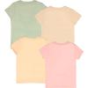imageSTAR WARS The Mandalorian Grogu Baby Yoda Girls 4Piece Set 4Pack Short Sleeve TShirt Bundle Set for Kids and ToddlersBeigePinkGreen
