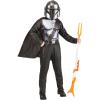imageSTAR WARS The Mandalorian Official Youth Halloween Costume  Printed Jumpsuit with Plastic MaskLarge