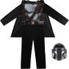 imageSTAR WARS The Mandalorian Official Youth Halloween Costume  Printed Jumpsuit with Plastic MaskMedium