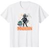 imageStar Wars  The Mandalorian Doodle TShirtWhite