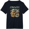 imageStar Wars  The Mandalorian Grogu Bootleg TShirtBlack
